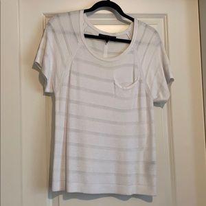 rag & bone knitted short sleeve top